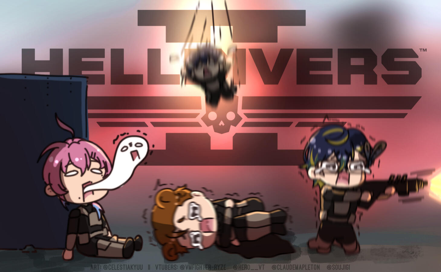 Chibi Thumbnail + 3 Additional Chibis (Gift for @HERO__VT, @ClaudeMapleton, @VMFighter-Ryze, @Souji)