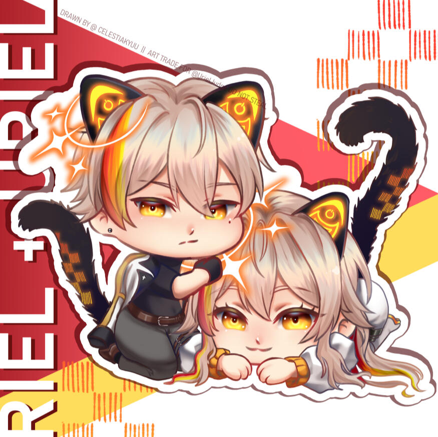 x2 Chibis (Art trade with @UrielJudge)