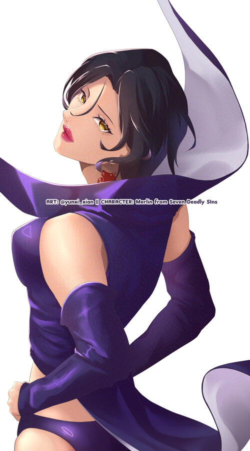 Half Body (Fan art of Merlin from 7 Deadly Sins)