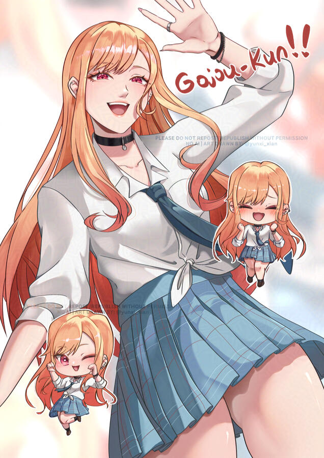 Half Body (Fan art of Marin from My Dress-up Darling)