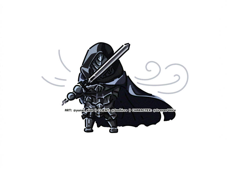 Chibi Doodle (@Sushirro for @Graven4Hire)