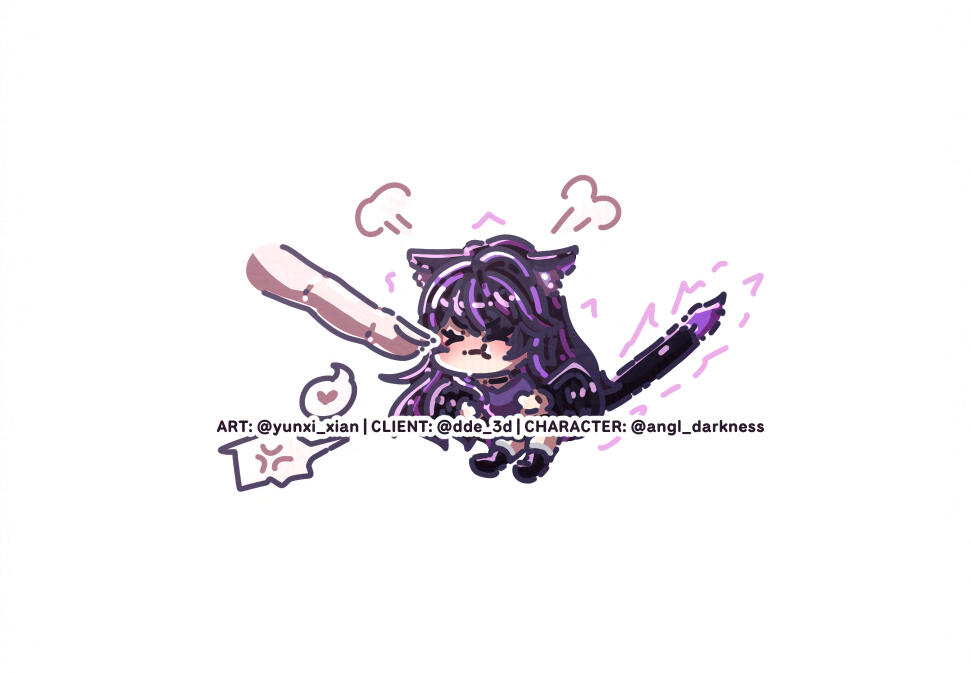 Chibi Doodle (@dde3d for @angldarkness)