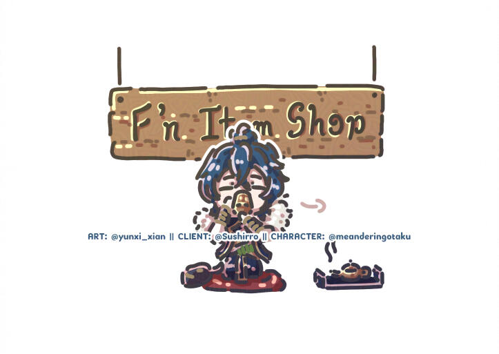 Chibi Doodle (@Sushirro for @meanderingotaku)