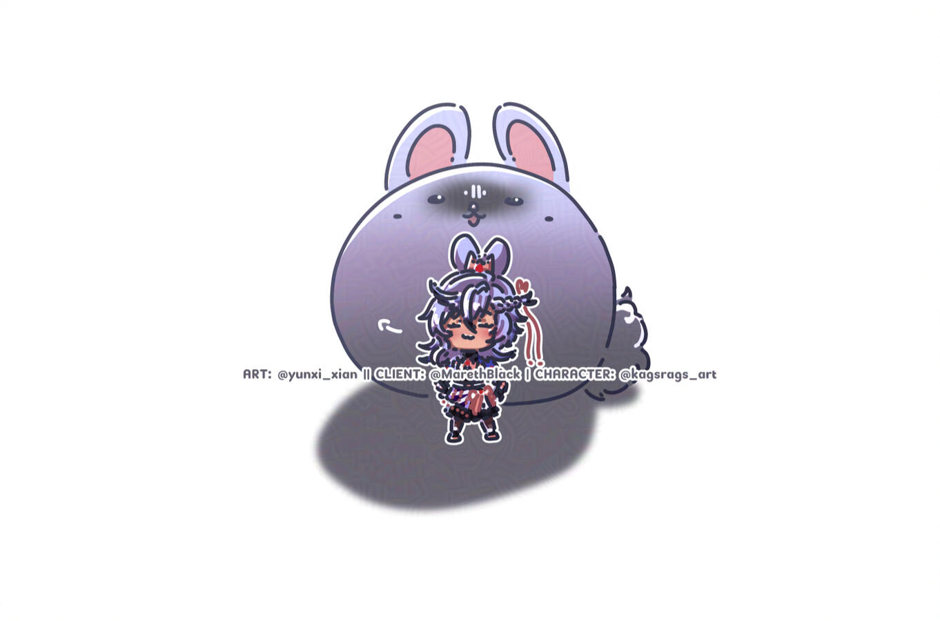 Chibi Doodle (@MarethBlack for @kagsrags_art)