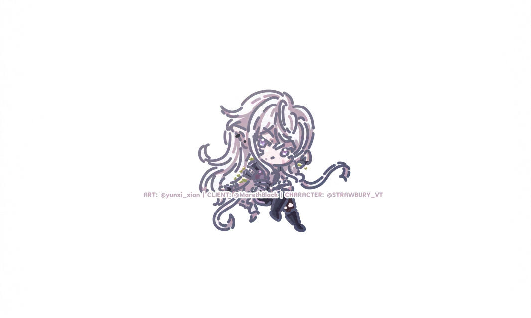 Chibi Doodle (@MarethBlack for @STRAWBURY_VT)