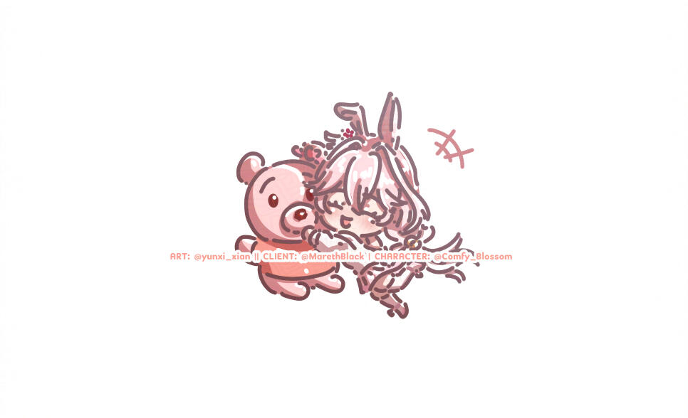 Chibi Doodle (@MarethBlack for @Comfy_Blossom)