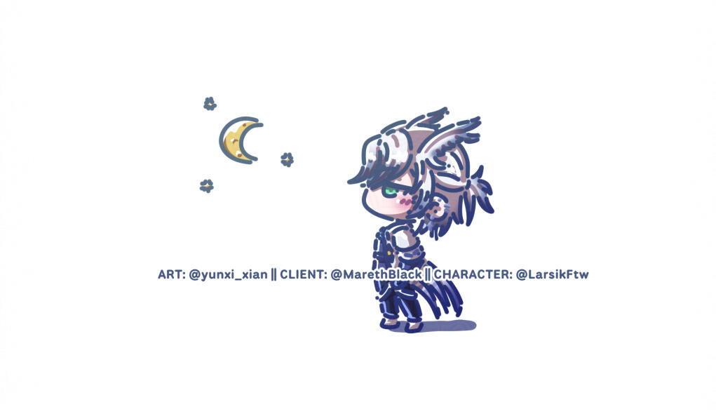 Chibi Doodle (@MarethBlack for @LarsikFtw